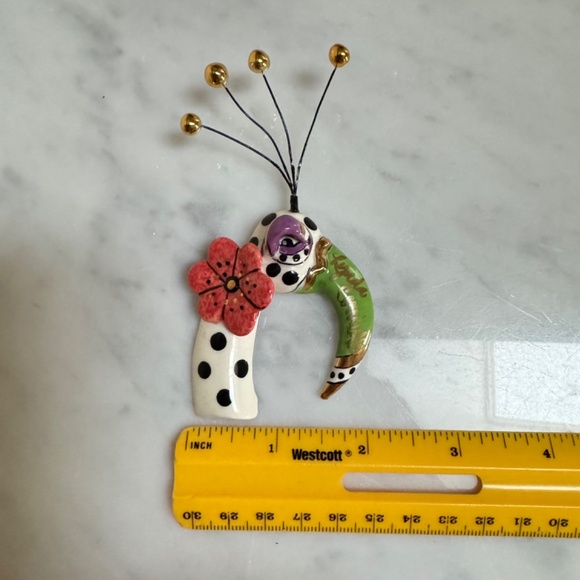 Vintage 2004 SWAK Lynda Corneille Character Collectibles Flamingo Pin Brooch - Picture 12 of 12